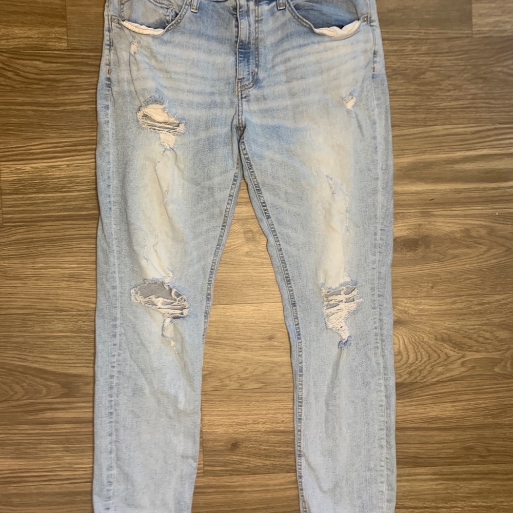 Distressed jeans